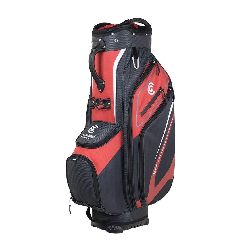 Cleveland Friday 3 cart bag, rosso/antracite