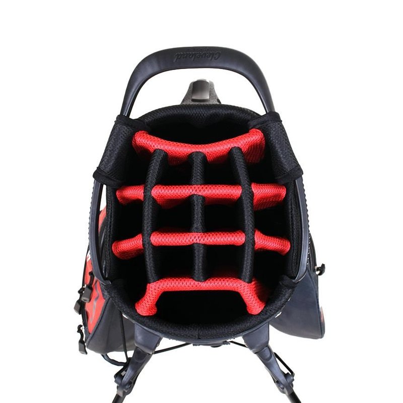 Cleveland Saturday 2 stand bag, rosso/antracite
