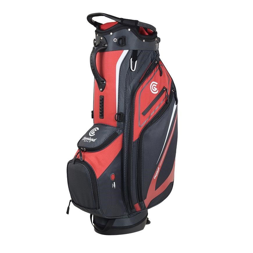 Cleveland Saturday 2 stand bag, rosso/antracite