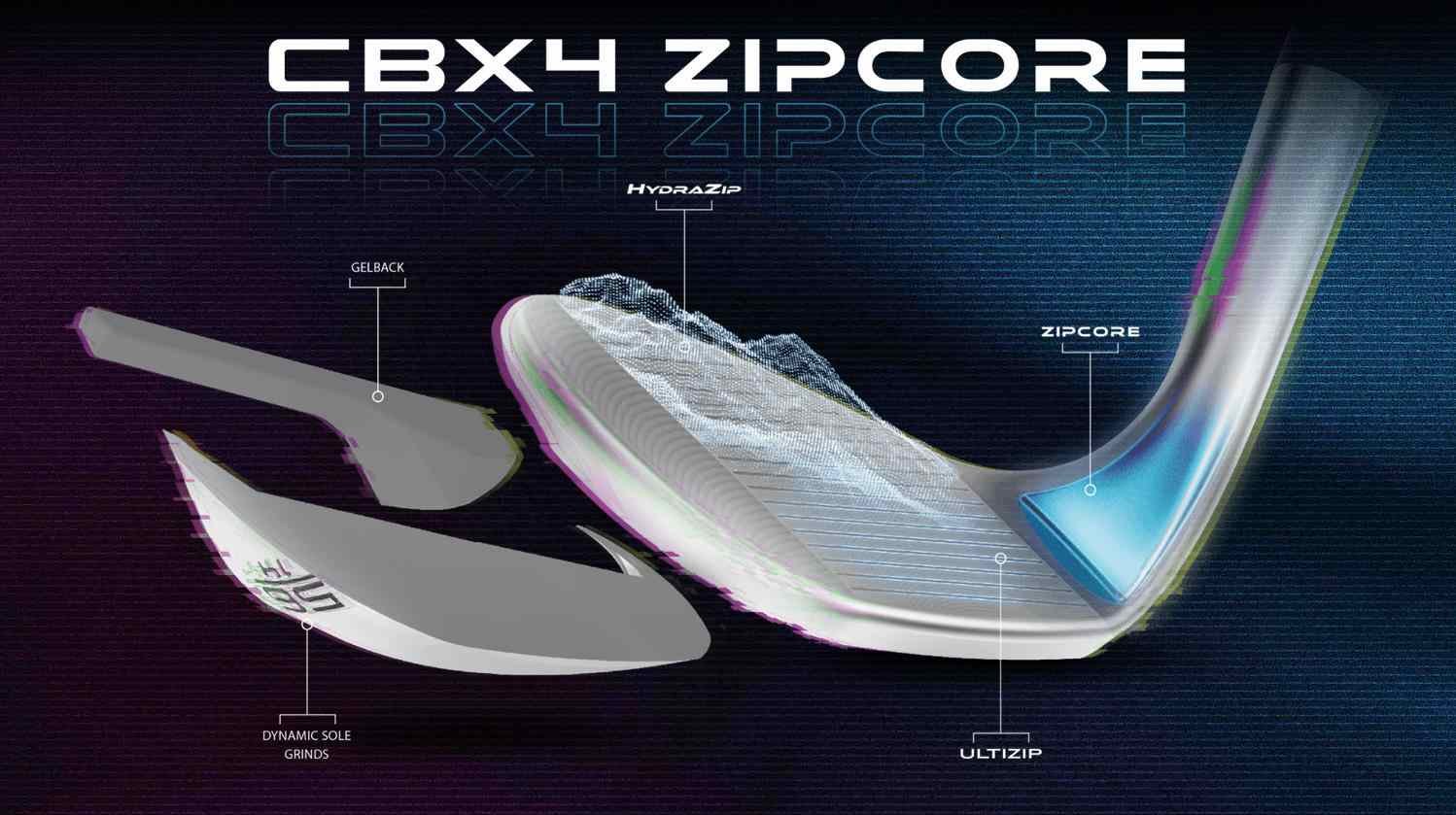 Cleveland CBX 4 Zipcore wedge da donna, grafite