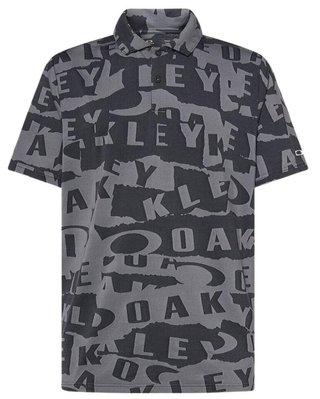 Oakley Ransom Jacquard polo da uomo, collage black
