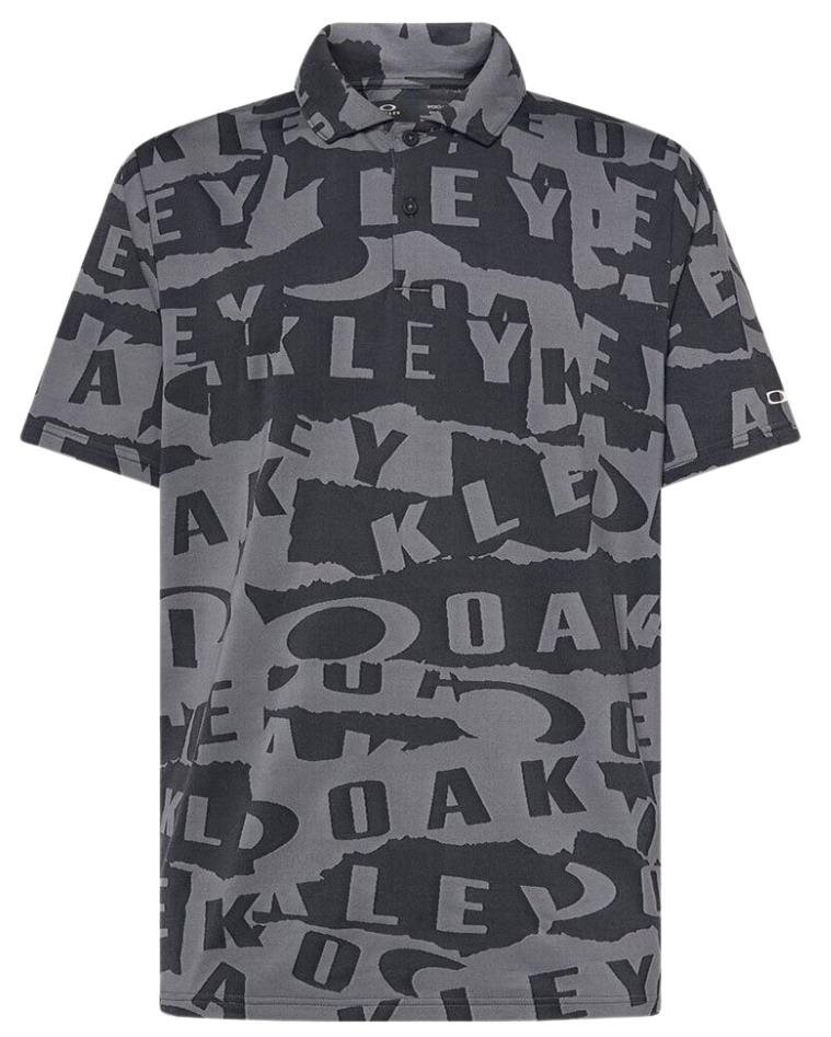 Oakley Ransom Jacquard polo da uomo, collage black