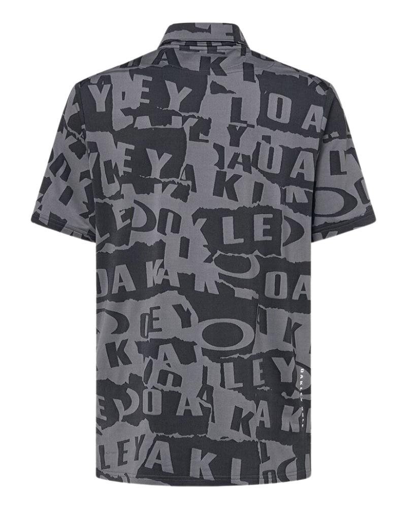 Oakley Ransom Jacquard polo da uomo, collage black