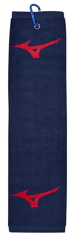 Mizuno RB Tri Fold asciugamano, blu navy/rosso