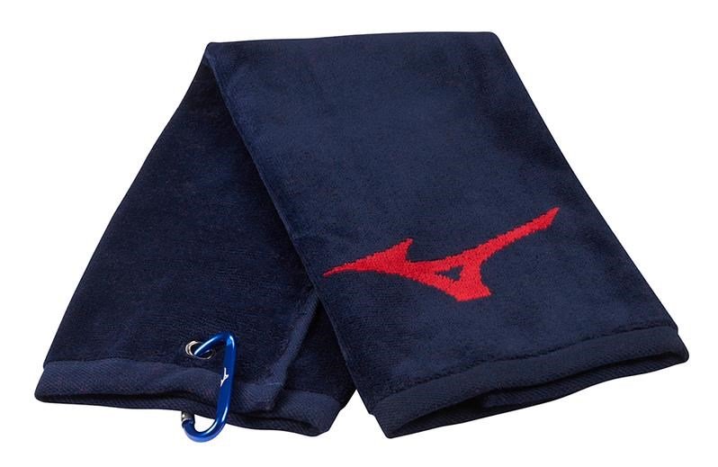 Mizuno RB Tri Fold asciugamano, blu navy/rosso