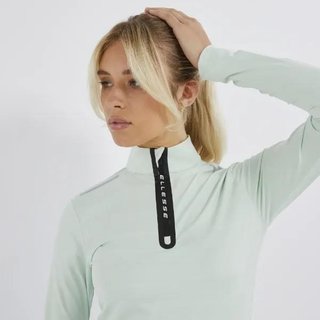 Ellesse Juliano 1/2 Zip felpa da donna, verde chiaro
