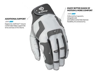 Bionic Relief Grip 2.0 guanto da golf uomo, bianco