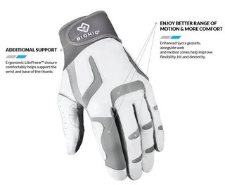 Bionic Relief Grip 2.0 guanto da golf donna, bianco