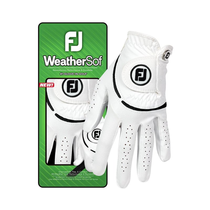 FootJoy WeatherSof guanto da golf donna, bianco/nero