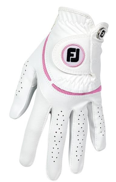 FootJoy WeatherSof guanto da golf donna, bianco/rosa