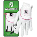 FootJoy WeatherSof guanto da golf donna, bianco/rosa