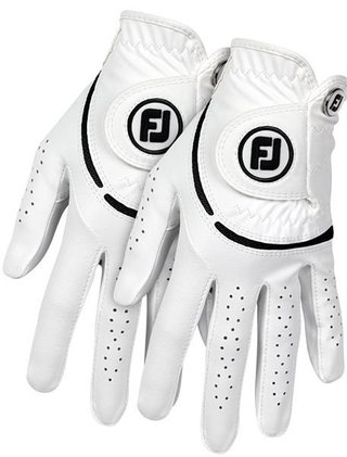 FootJoy WeatherSof guanto da golf donna (2 PACK), bianco/nero