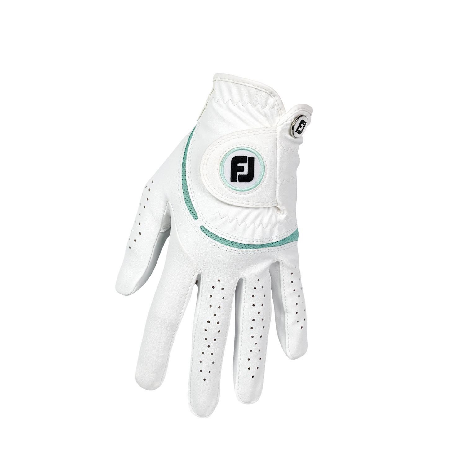 Footjoy WeatherSof guanto da golf donna, bianco/sea glass