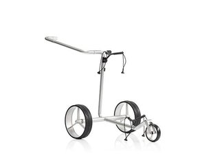 JuStar Carbon Light SET (incl. umbrella, scorecard holder, carry bag, el. parking brake) carrello elettrico, titanium