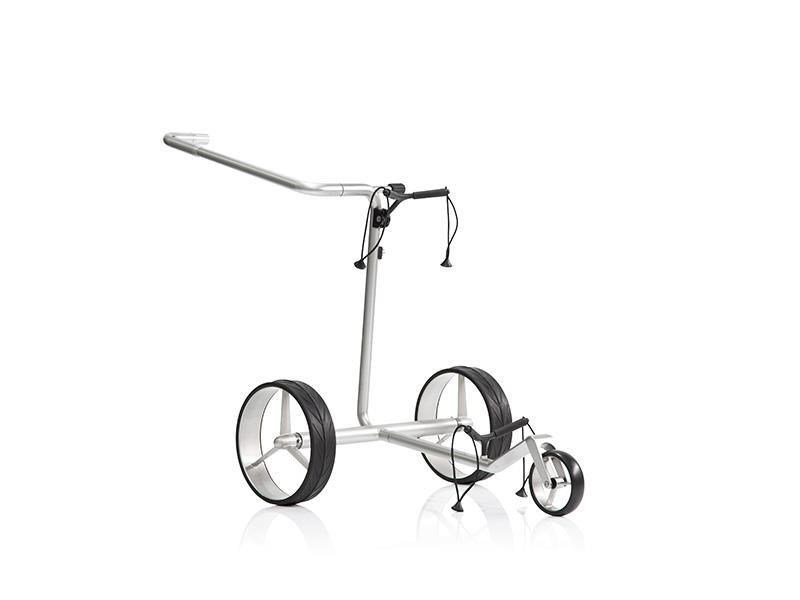 JuStar Carbon Light SET (incl. umbrella, scorecard holder, carry bag, el. parking brake) carrello elettrico, titanium