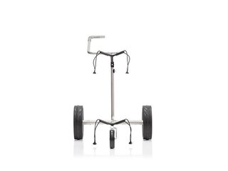 JuStar Carbon Light SET (incl. umbrella, scorecard holder, carry bag, el. parking brake) carrello elettrico, titanium