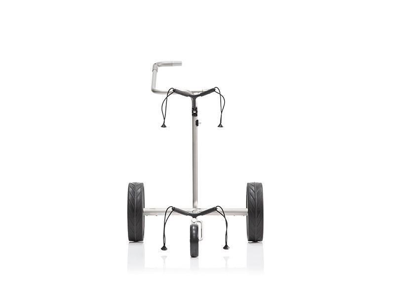 JuStar Carbon Light SET (incl. umbrella, scorecard holder, carry bag, el. parking brake) carrello elettrico, titanium