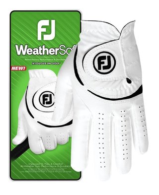 FootJoy WeatherSof 24 guanto da golf uomo, bianco
