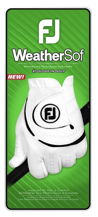 FootJoy WeatherSof 24 guanto da golf uomo, bianco