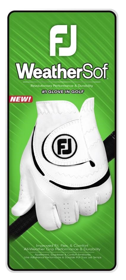 FootJoy WeatherSof 24 guanto da golf uomo, bianco