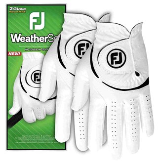 Footjoy FootJoy WeatherSof guanti da golf uomo, bianco/nero