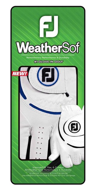 Footjoy FootJoy WeatherSof 24 guanto da golf uomo, bianco