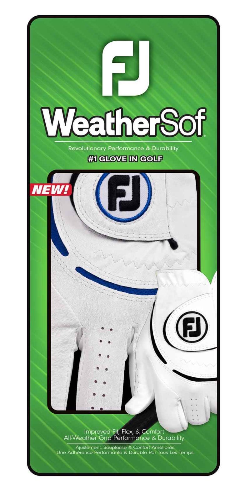 Footjoy FootJoy WeatherSof 24 guanto da golf uomo, bianco