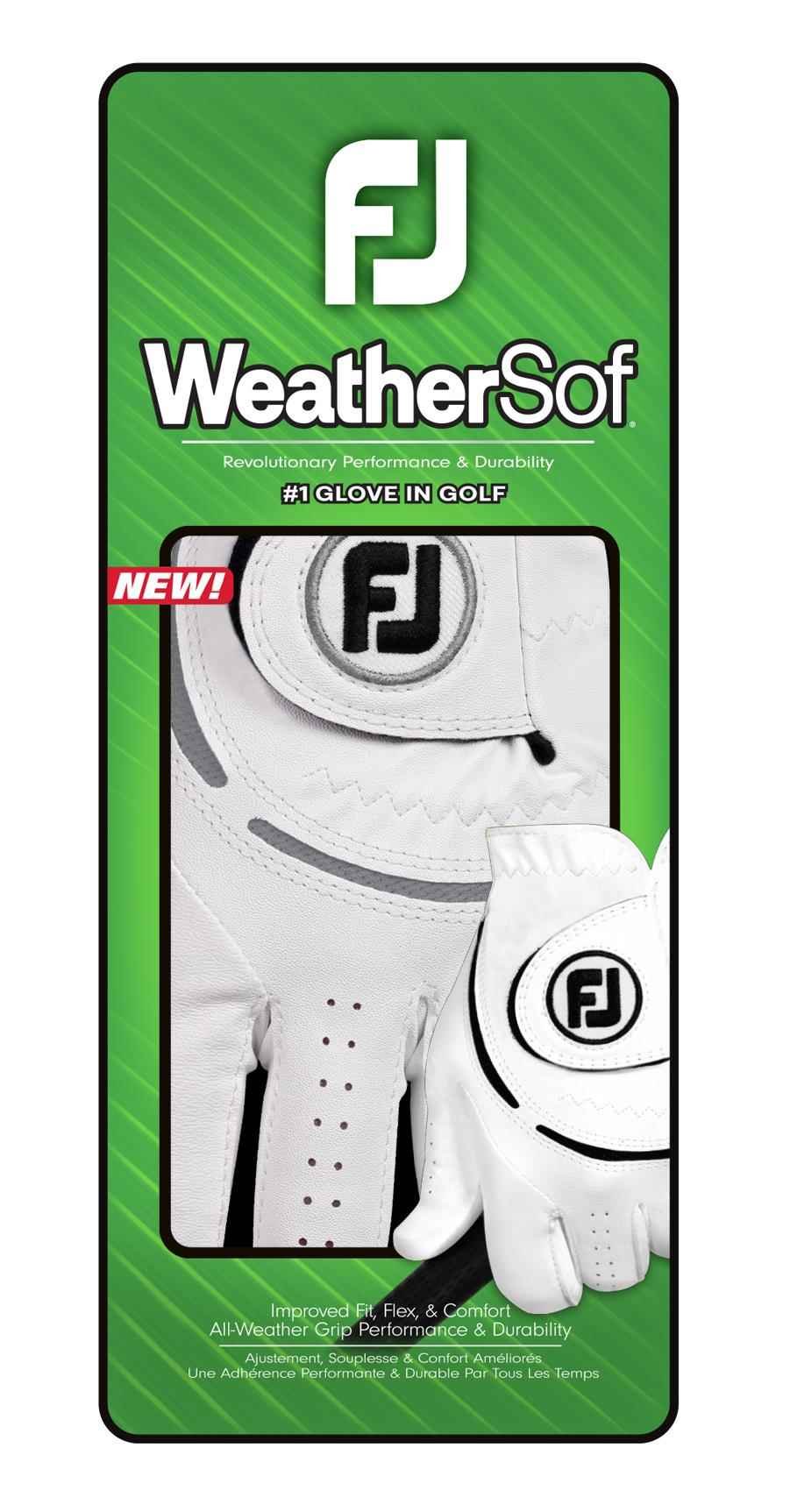 FootJoy WeatherSof 24 guanto da golf uomo, bianco