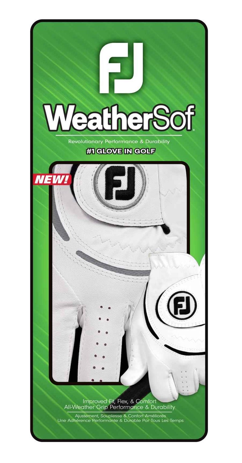 FootJoy WeatherSof 24 guanto da golf uomo, bianco