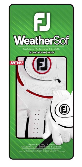 Footjoy FootJoy WeatherSof 24 guanto da golf uomo, bianco