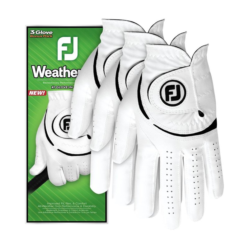 Footjoy FootJoy WeatherSof 24 guanti da golf uomo, bianco