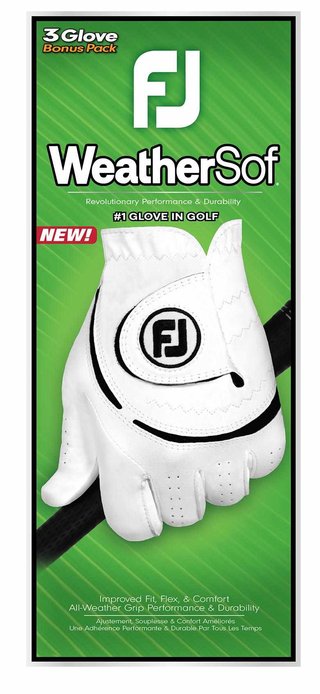 Footjoy FootJoy WeatherSof 24 guanti da golf uomo, bianco