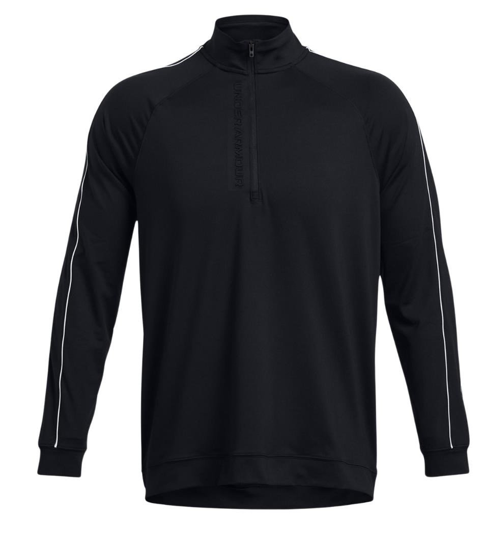 Under Armour Storm Midlayer 1/2 Zip felpa da uomo, nero/bianco