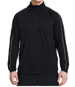 Under Armour Storm Midlayer 1/2 Zip felpa da uomo, nero/bianco