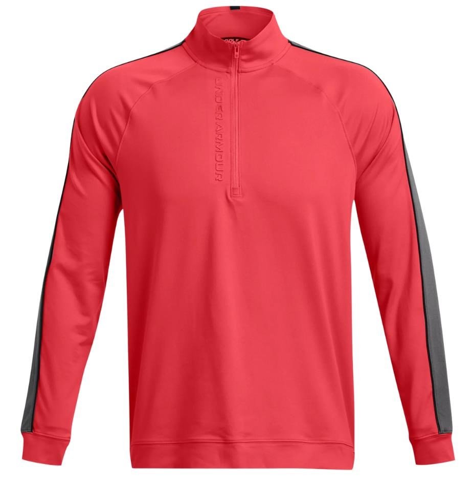 Under Armour Storm Midlayer 1/2 Zip felpa da uomo, red slstice/castelrock