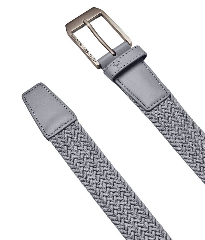 Under Armour Braided cintura da uomo, steel