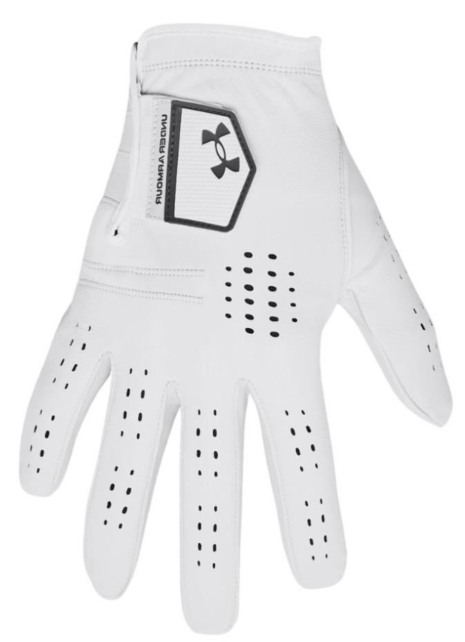 Under Armour Tour guanto da golf uomo 2024, bianco/castelrock