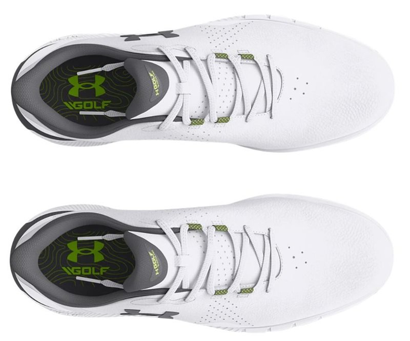 Under Armour Drive Fade SL scarpe da golf uomo, bianco/grigio titanio