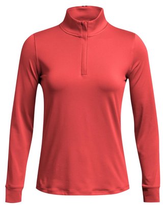 Under Armour Playoff 1/4 Zip felpa donna, red solstice/midnight navy