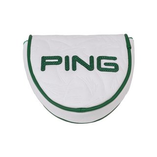 PING Golf Ping Looper Mallet Putter Headcover, bianco/verde