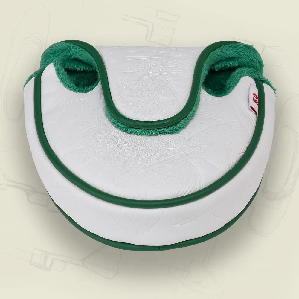 PING Golf Ping Looper Mallet Putter Headcover, bianco/verde