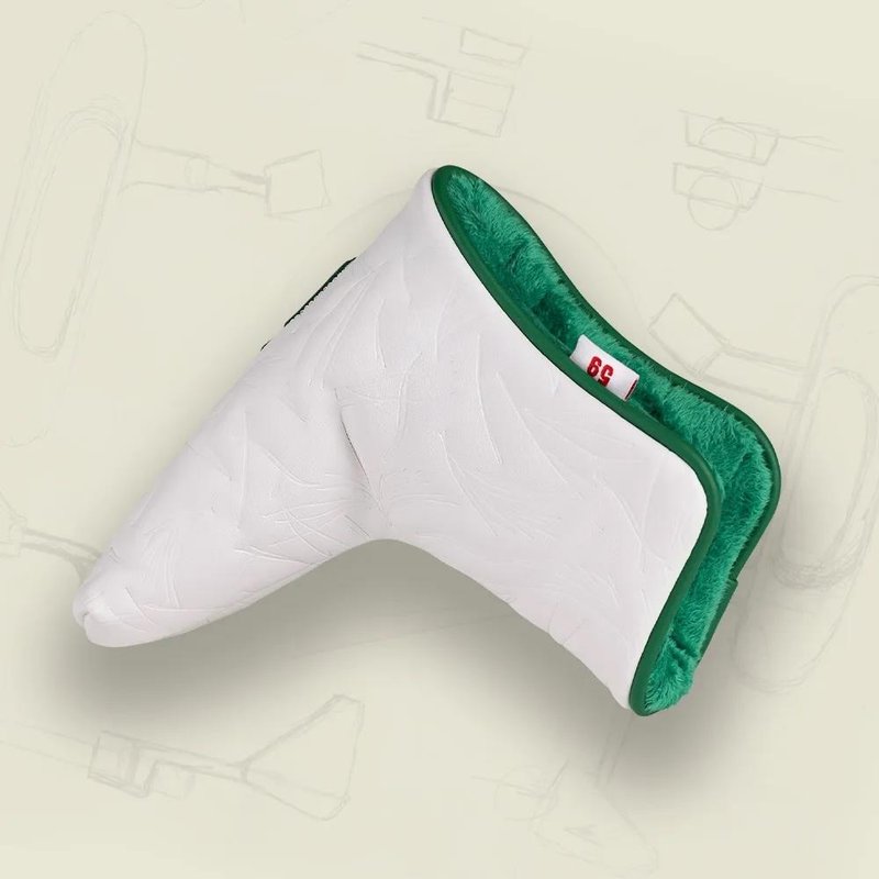 PING Golf Ping Looper Blade Putter Headcover, bianco/verde