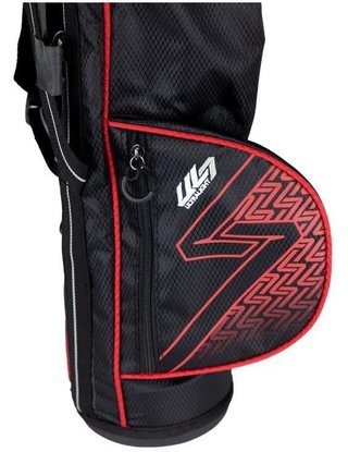 U.S. Kids Golf UL7-39 (99cm) W30 3-Club junior set da golf + borsa da trasporto, nero/rosso