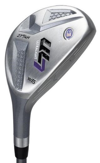 U.S. Kids Golf UL7-54 (137cm) W15 5-Club junior set da golf + stand bag, nero/viola