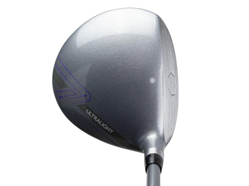 U.S. Kids Golf UL7-54 (137cm) W15 5-Club junior set da golf + stand bag, nero/viola