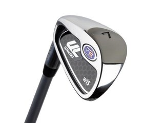 U.S. Kids Golf UL7-54 (137cm) W15 5-Club junior set da golf + stand bag, nero/viola