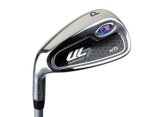 U.S. Kids Golf UL7-54 (137cm) W15 5-Club junior set da golf + stand bag, nero/viola