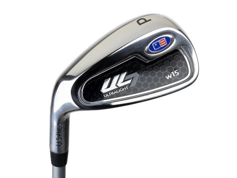 U.S. Kids Golf UL7-54 (137cm) W15 5-Club junior set da golf + stand bag, nero/viola