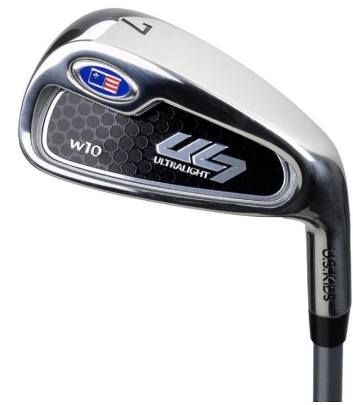 U.S. Kids Golf UL7-60 (152cm) W10 5-Club junior set da golf + stand bag, nero/bordeaux