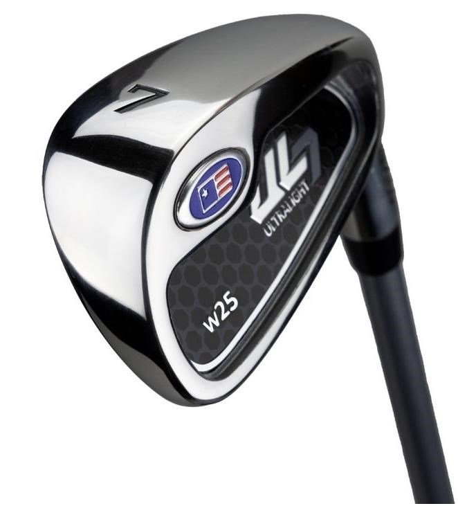 U.S. Kids Golf UL7-42 (107cm) W25 4-Club junior set da golf + stand bag, bianco/rosa